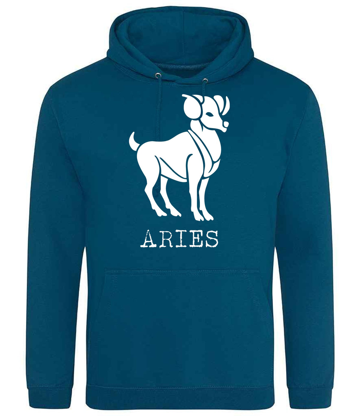 Aries – Unisex Hoodie in Deep Sea Blue