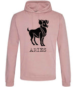 Aries – Unisex Hoodie in Dusty Pink