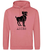 Aries – Unisex Hoodie in Dusty Rose