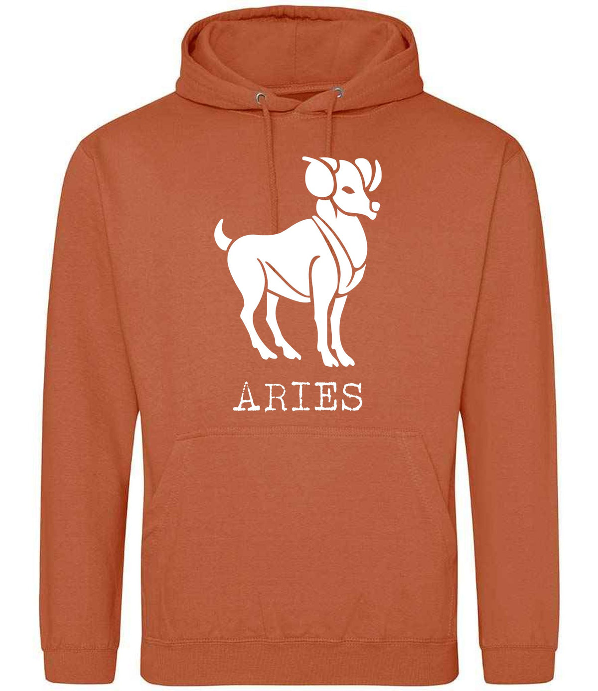 Aries – Unisex Hoodie in Ginger Biscuit