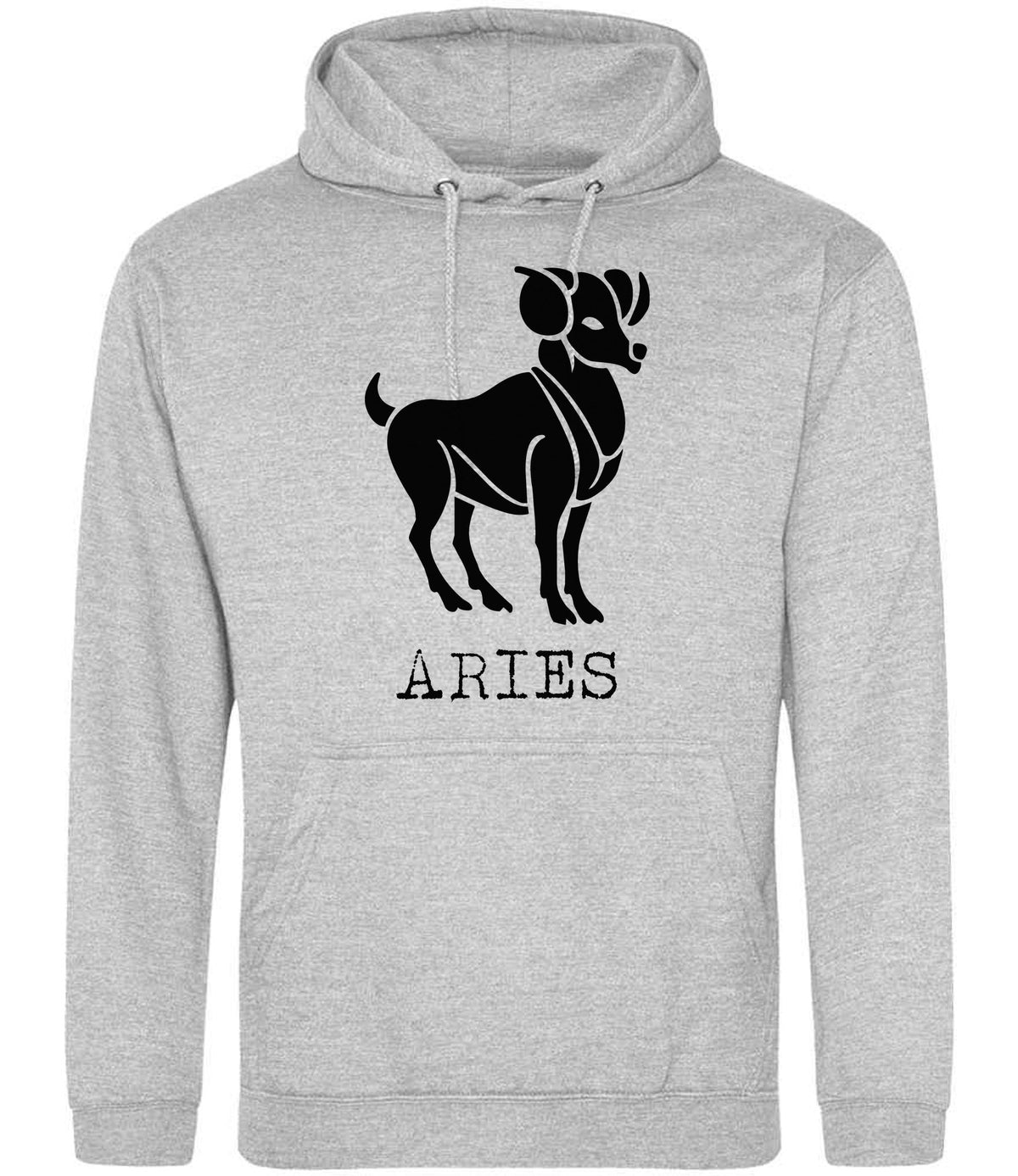 Aries – Unisex Hoodie in Heather Grey