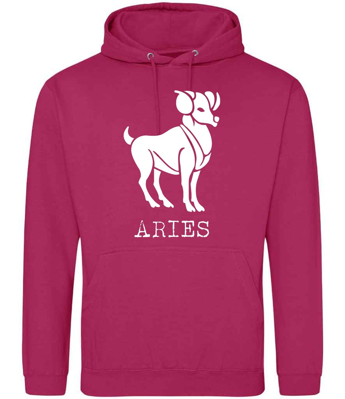 Aries – Unisex Hoodie in Hot Pink