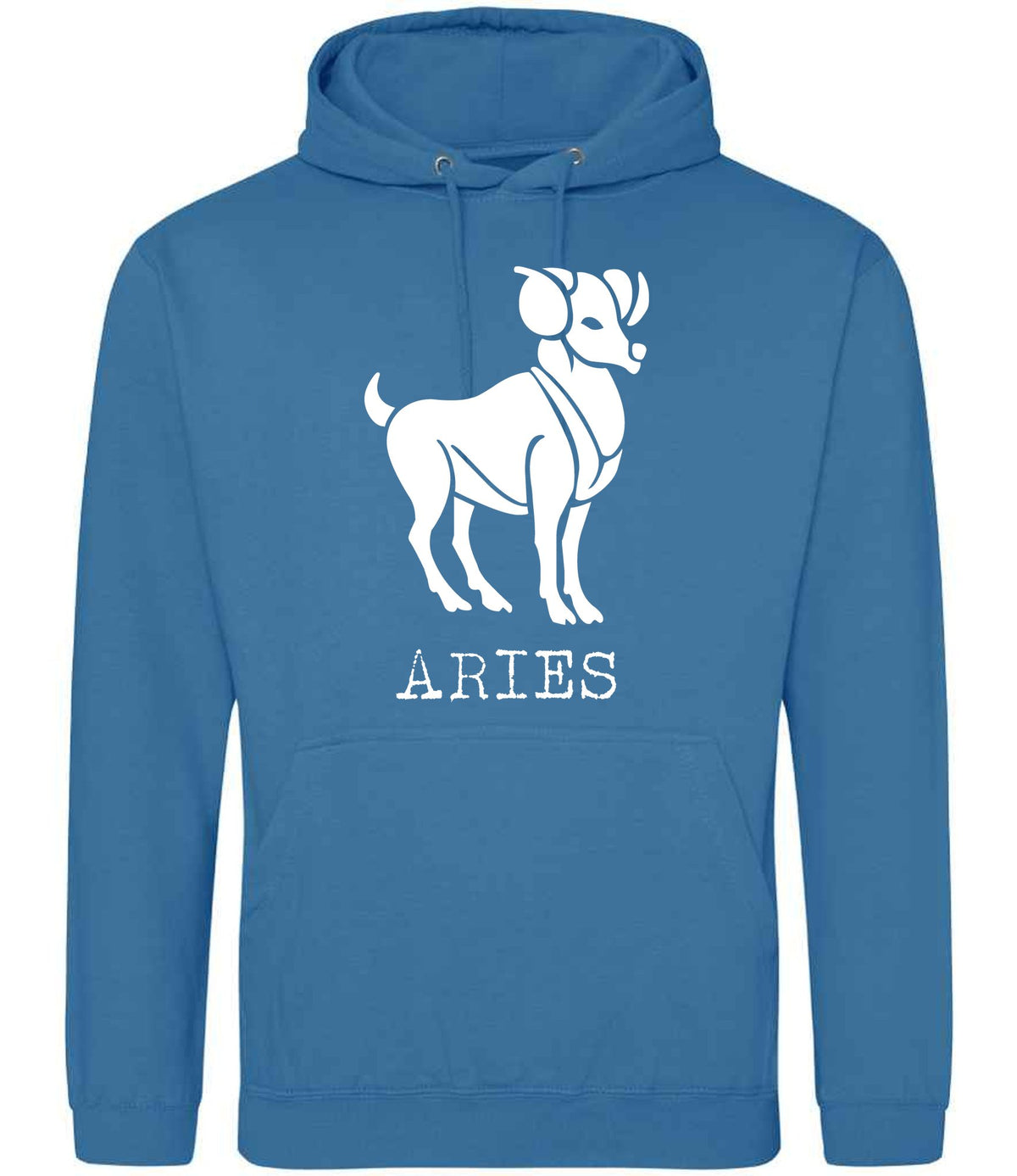 Aries – Unisex Hoodie in Sapphire Blue