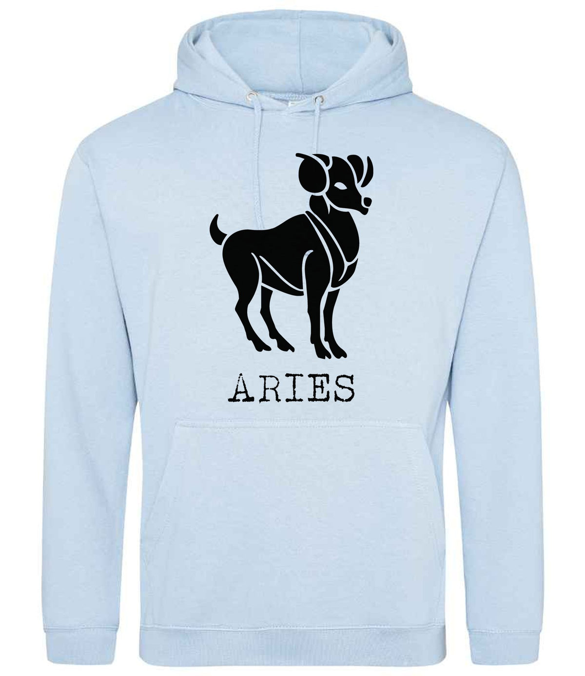 Aries hoodie in sky blue