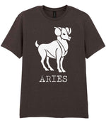 Aries – Unisex T-Shirt in Dark Chocolate