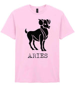 Aries – Unisex T-Shirt in Light Pink