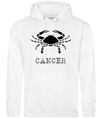 Cancer hoodie in arctic white