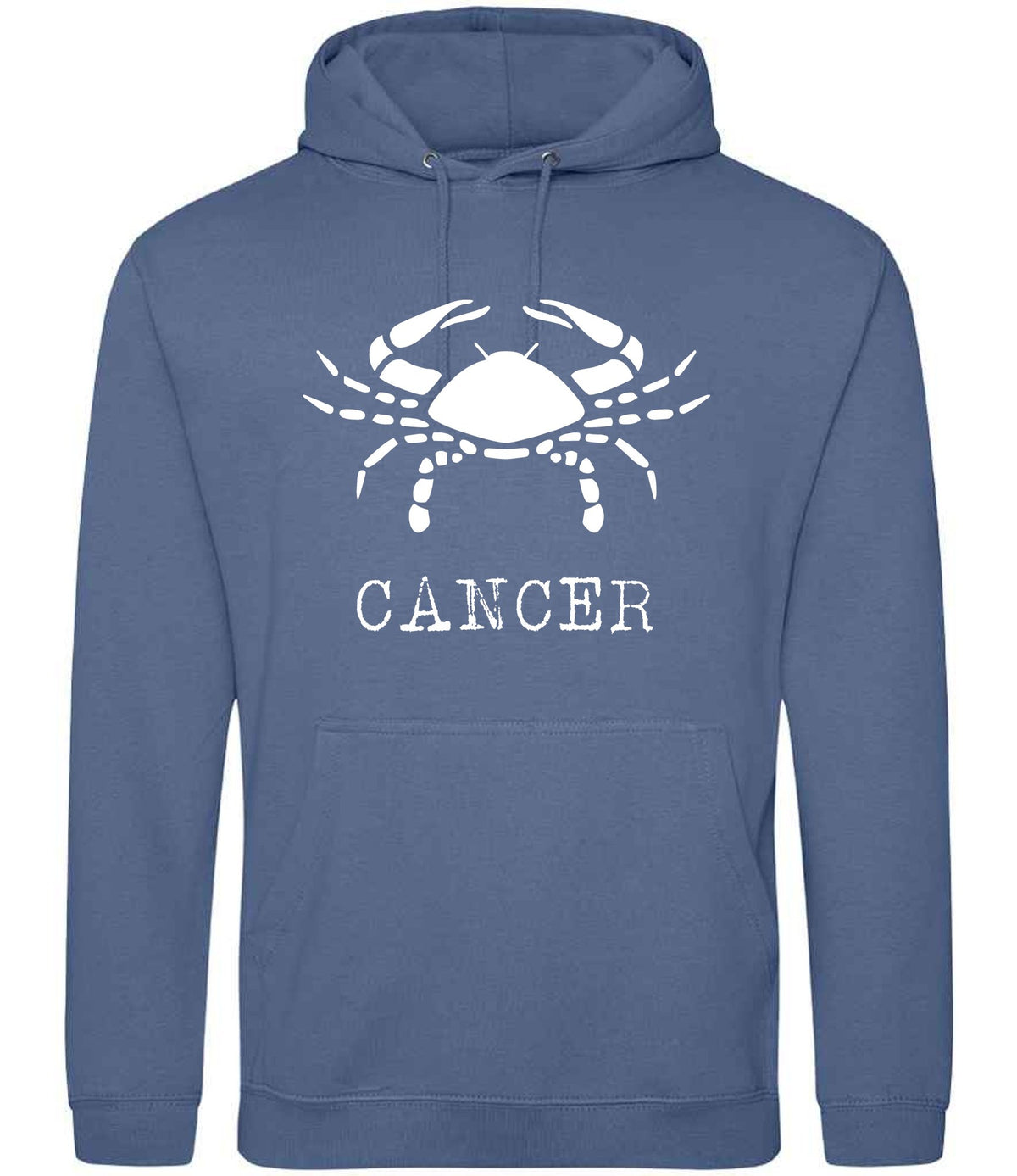 Cancer hoodie in atlantic blue