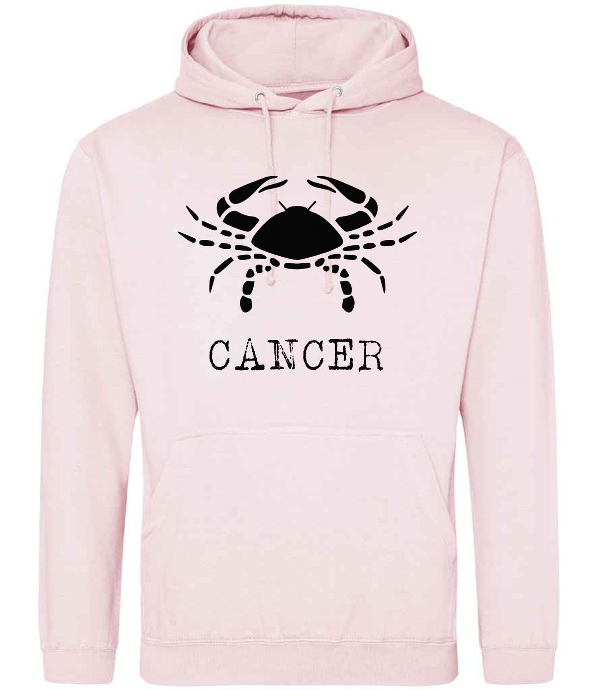 Cancer hoodie in baby pink