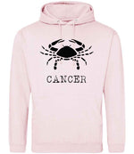 Cancer hoodie in baby pink