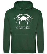Cancer hoodie in bottle green