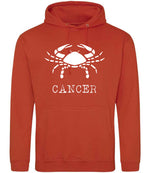 Cancer hoodie in burnt orange
