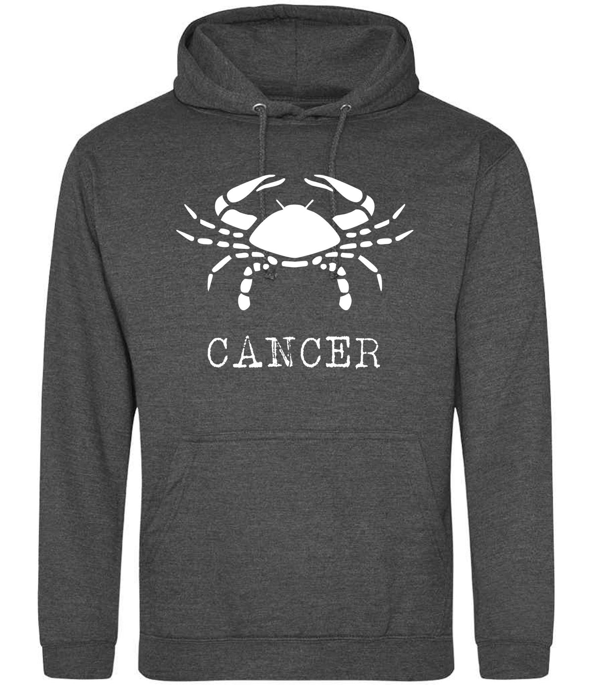 Cancer hoodie in charcoal