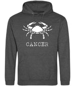 Cancer hoodie in charcoal