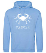 Cancer hoodie in cornflower blue