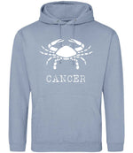 Cancer hoodie in dusty blue
