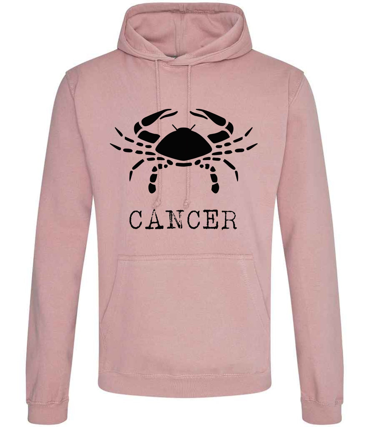 Cancer hoodie in dusty pink