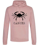 Cancer hoodie in dusty pink