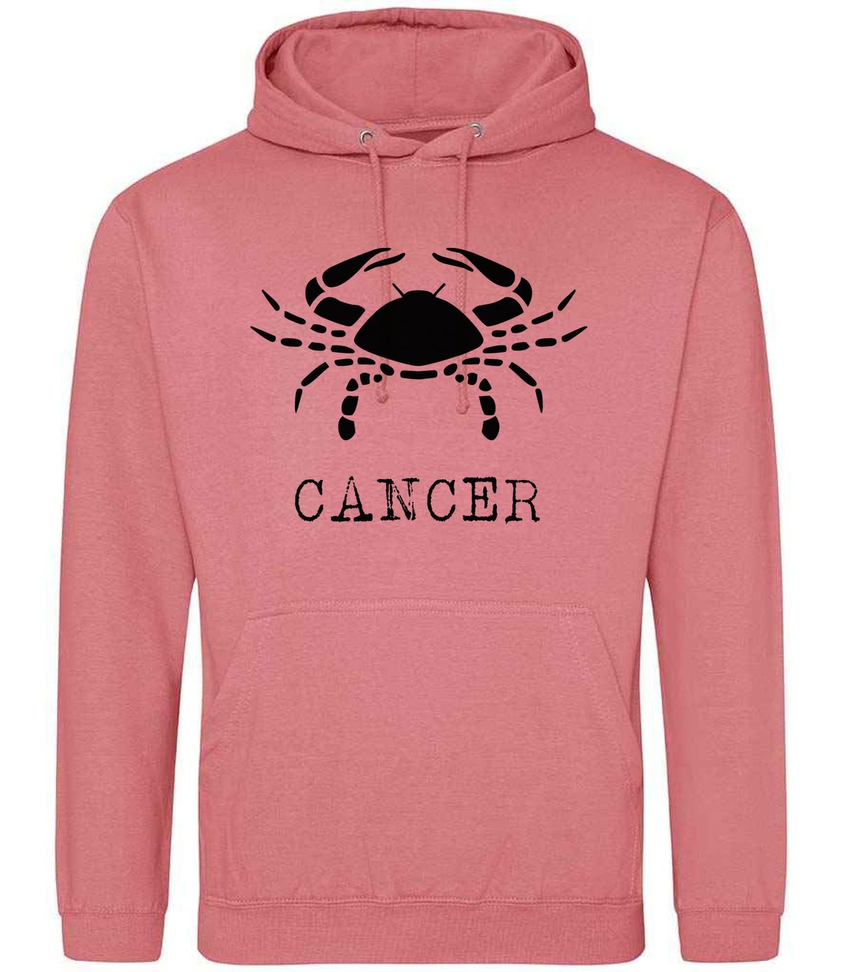 Cancer hoodie in dusty rose