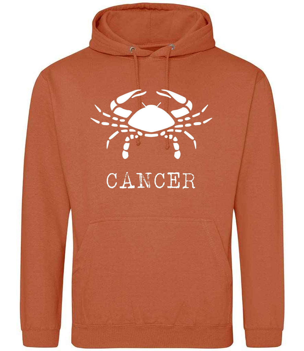 Cancer hoodie in ginger biscuit
