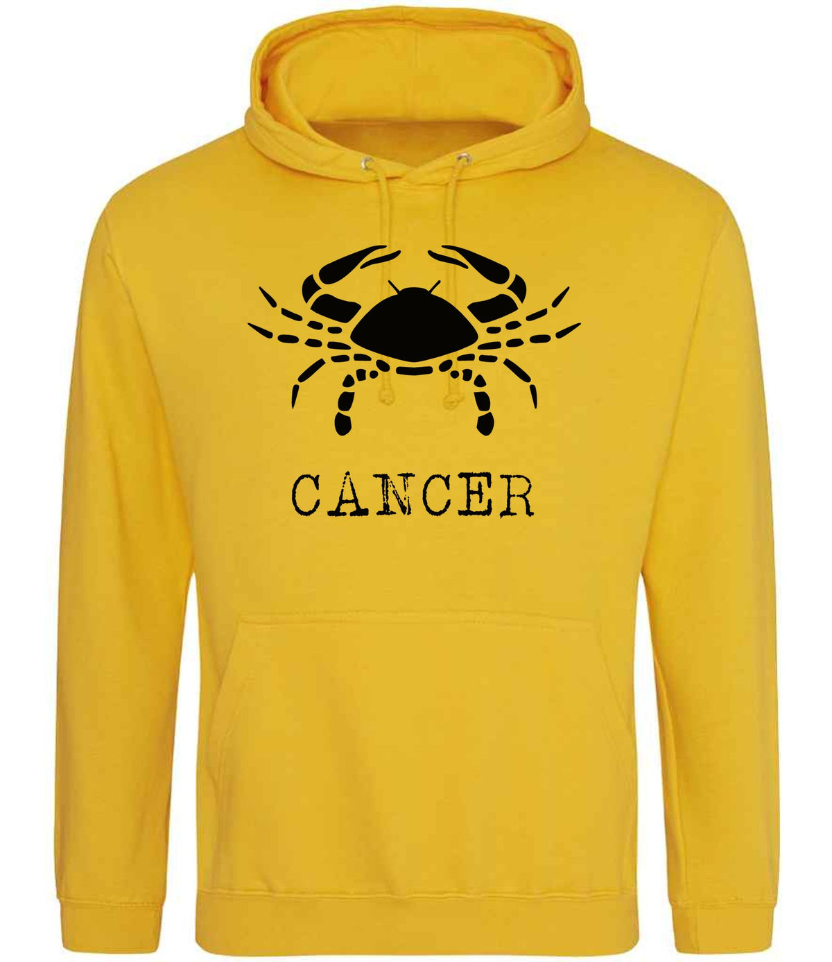 Cancer hoodie in gold