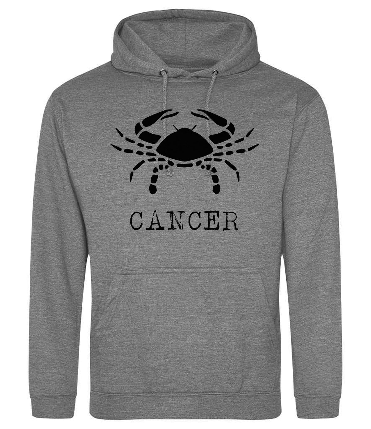 Cancer hoodie in graphite heather