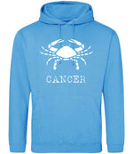 Cancer hoodie in hawaiian blue