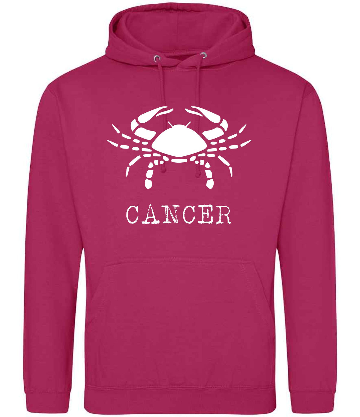 Cancer hoodie in hot pink