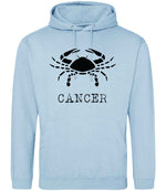 Cancer hoodie in ice blue