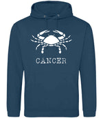 Cancer hoodie in ink blue