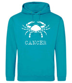 Cancer hoodie in lagoon blue