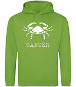 Cancer hoodie in lime green