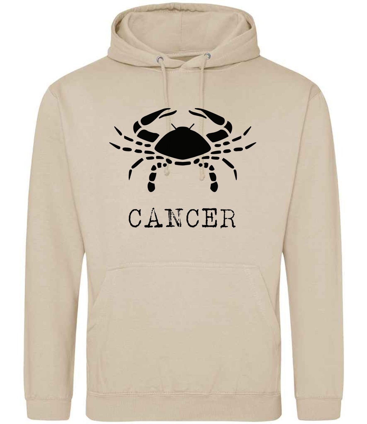 Cancer hoodie in nude