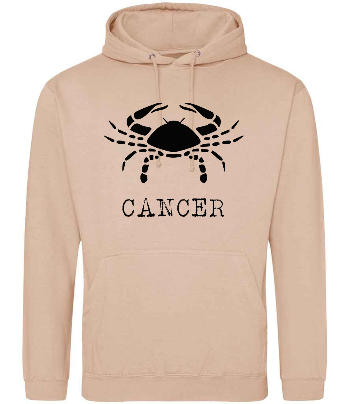 Cancer hoodie in peach perfect