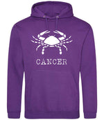 Cancer hoodie in purple