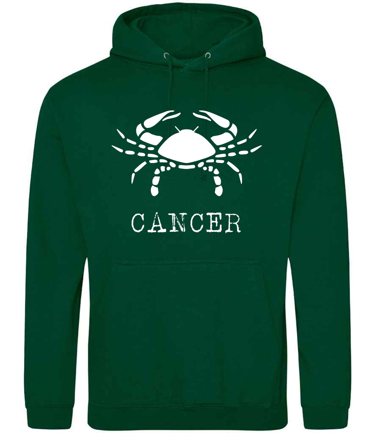 Cancer hoodie in rainforest green
