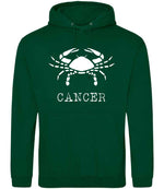 Cancer hoodie in rainforest green