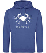 Cancer hoodie in royal blue