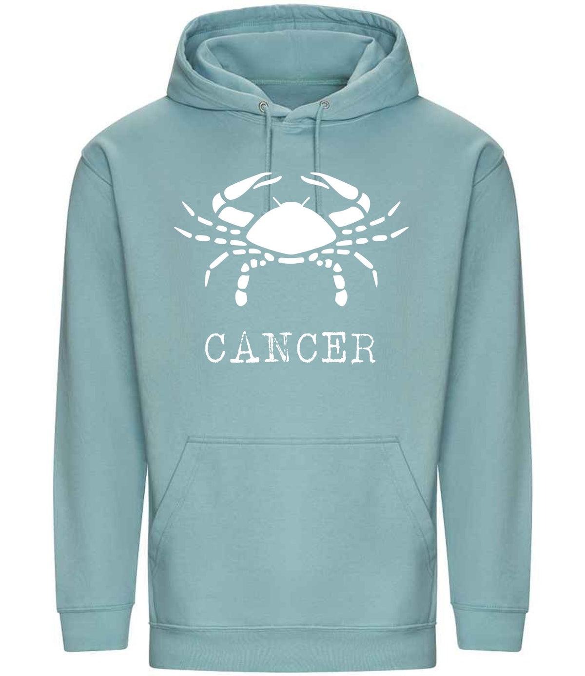 Cancer hoodie in seafoam