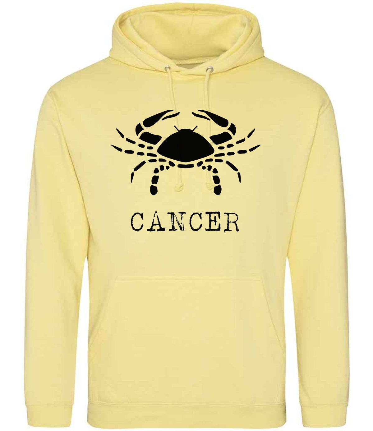 Cancer hoodie in sherbet lemon