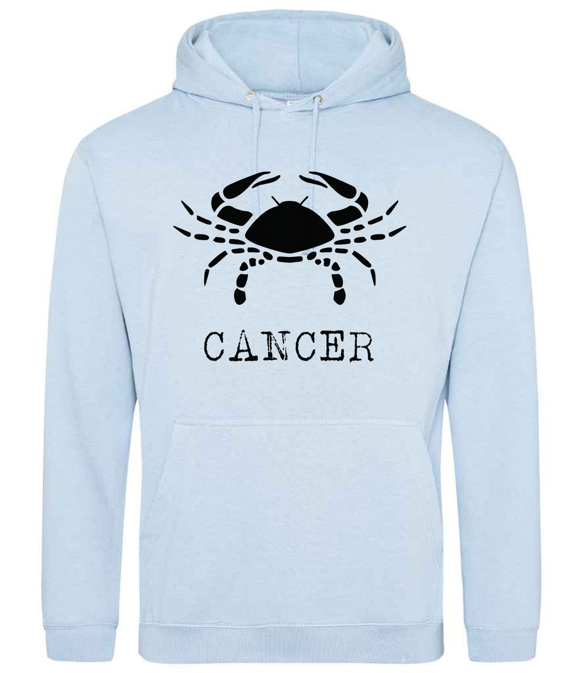 Cancer hoodie in sky blue