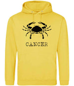 Cancer hoodie in sun yellow