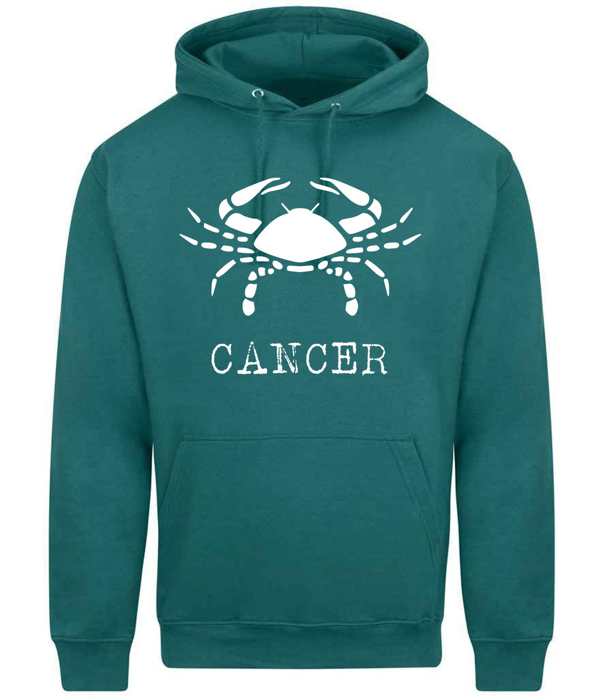 Cancer hoodie in teal