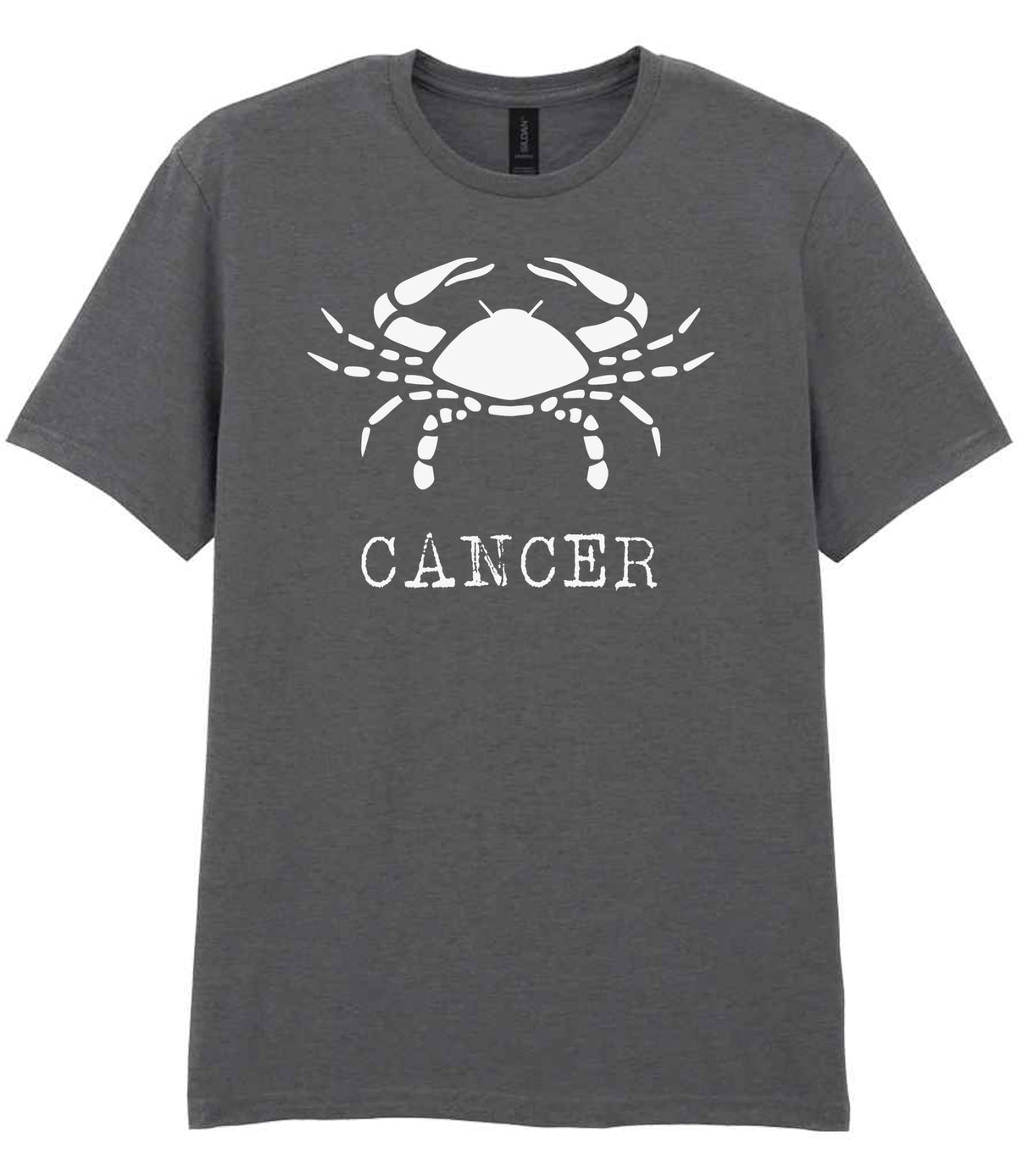 Cancer t-shirt in charcoal