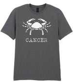 Cancer t-shirt in charcoal