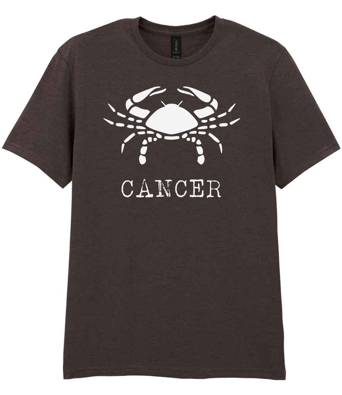 Cancer t-shirt in dark chocolate
