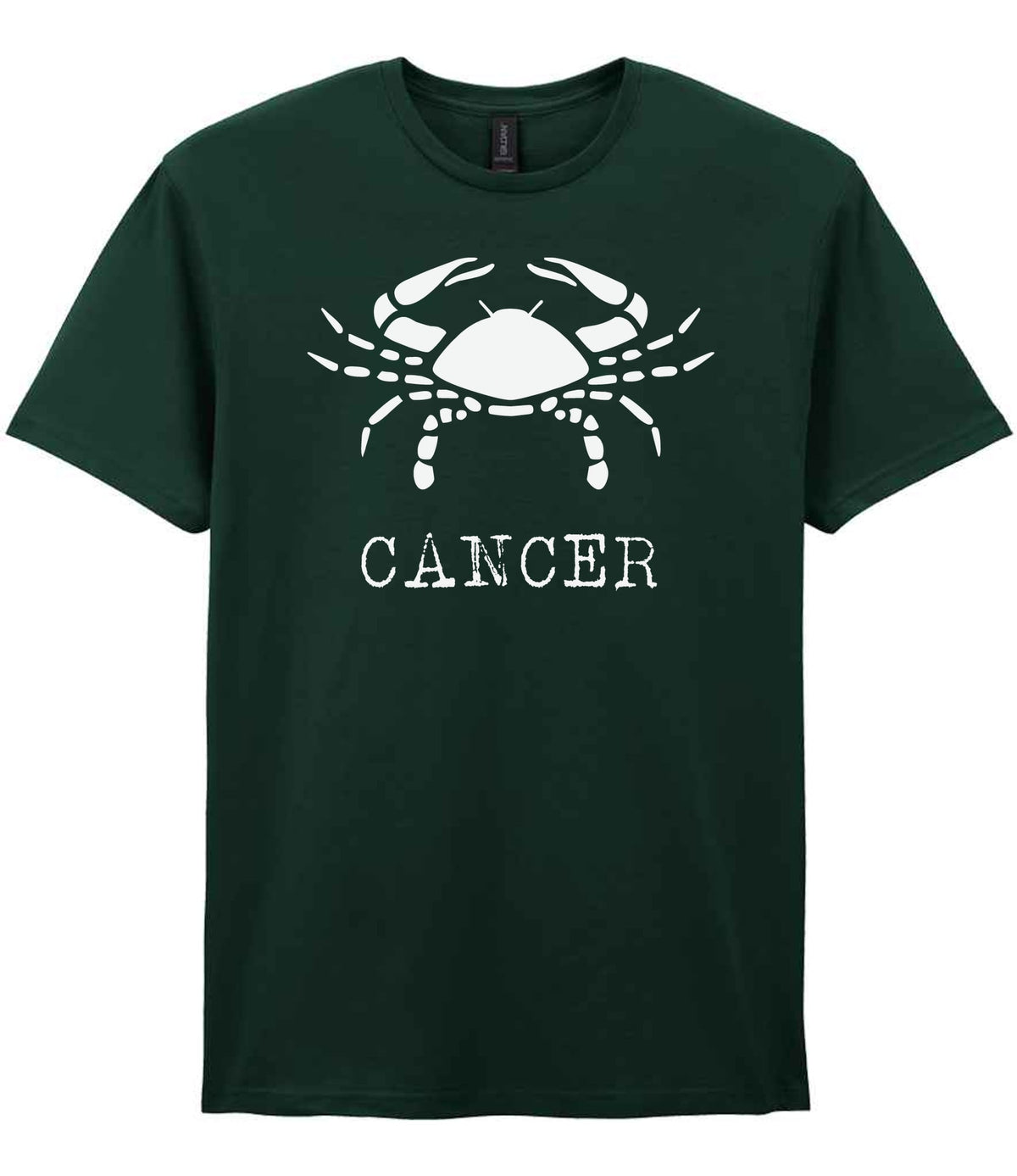 Cancer t-shirt in forest green