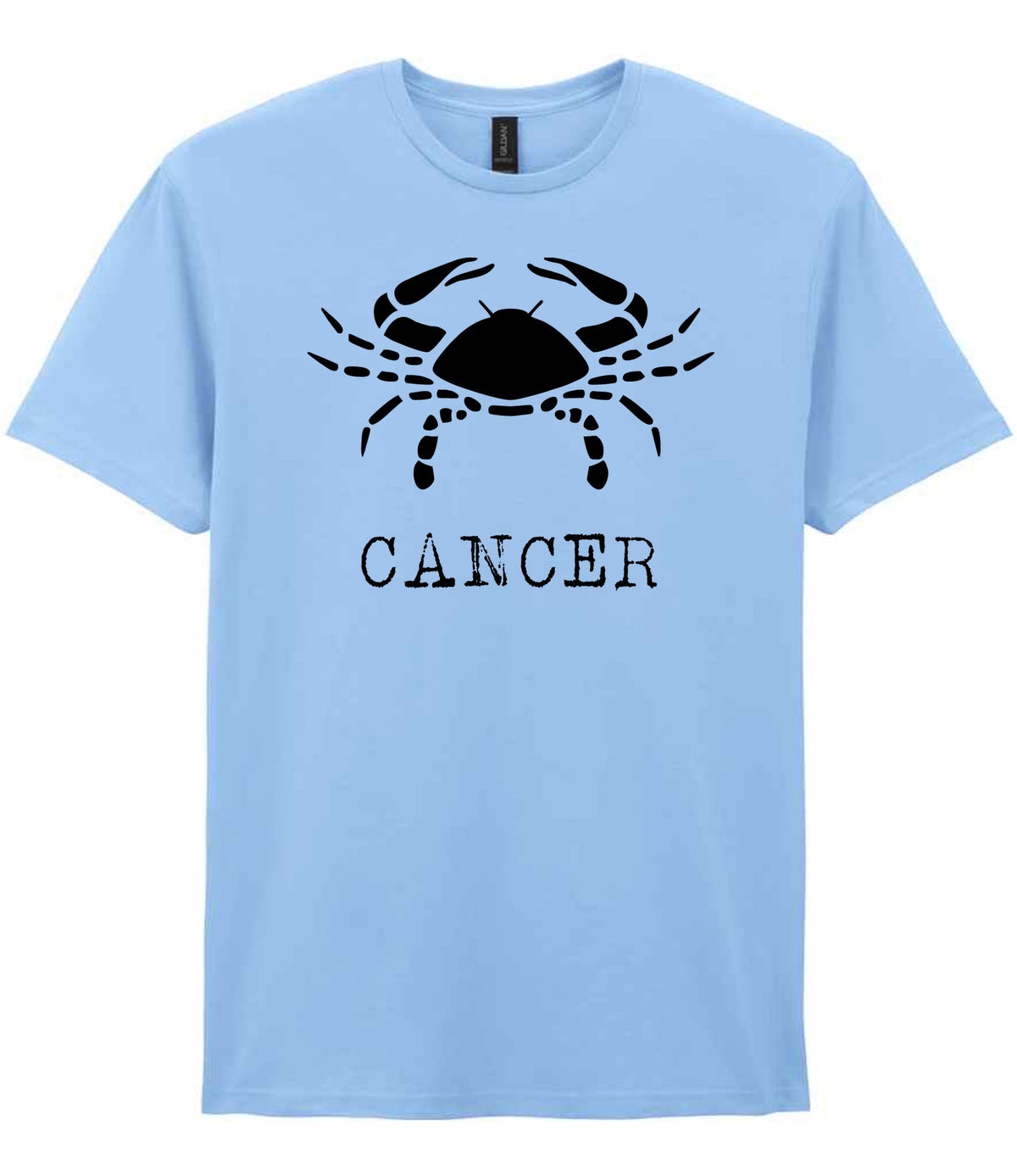 Cancer t-shirt in light blue