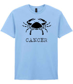 Cancer t-shirt in light blue