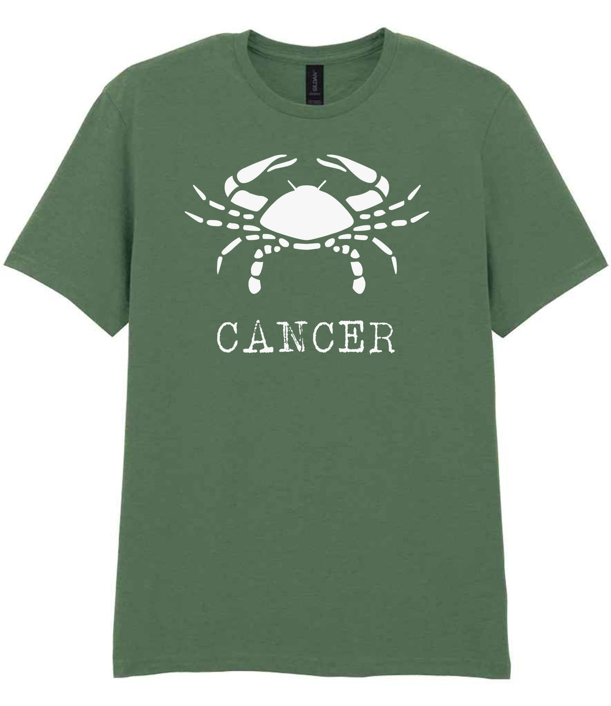 Cancer t-shirt in military green